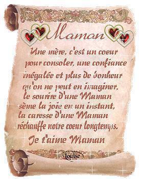 je t'aime maman